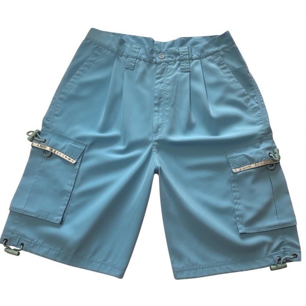 VTG 90s Hip Hop History Light Blue Men's Shorts Size 34